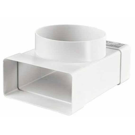 Соединитель плоских каналов с выходом на круглый 5,5х11 д.100Эра, изображение [1] фото