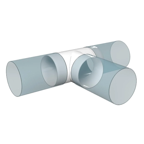 Тройник круглый д.100 Эра, изображение [1] фото