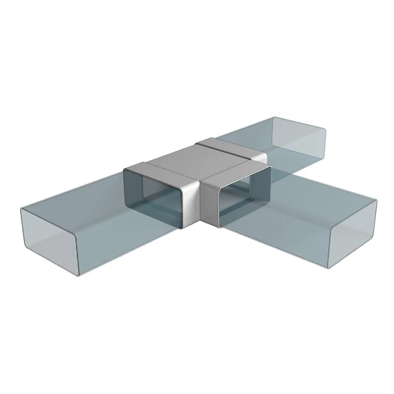 Ventilație conector T plat Era 612ТПП 6х12, 5 image