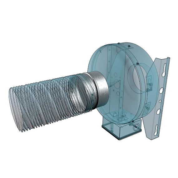 Conector din oțel cu clapetă de reținere Era Pro 100СКЦ D100, 3 image