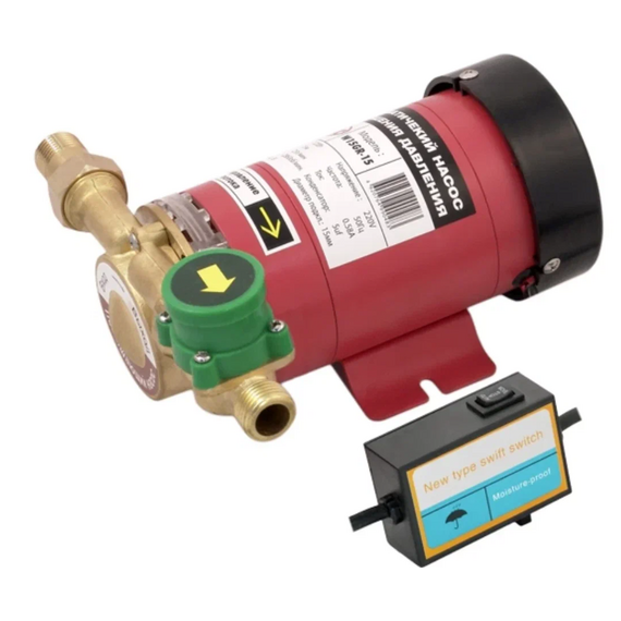 Pompa de ridicare a presiunii cu pornire automata, rotor uscat, 120 W, W15GR-15 AUTO JEMIX, 2 image