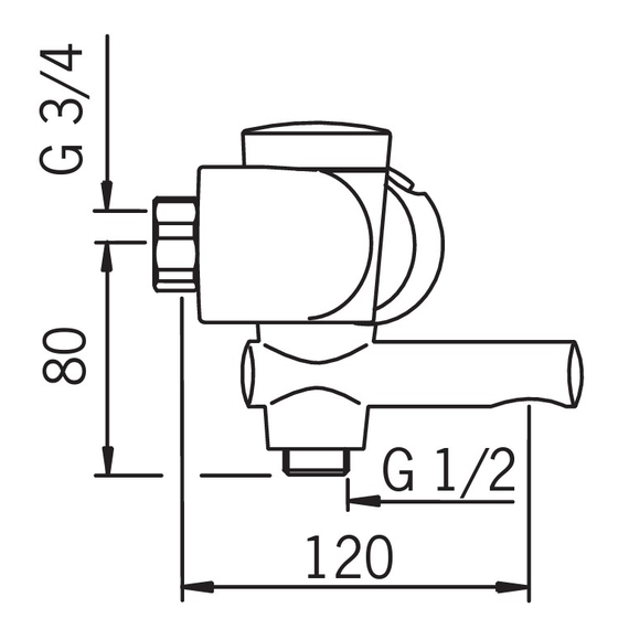 Смеситель для душа Oras Eterna Ecoled (переключатель режимов), изображение [1] фото