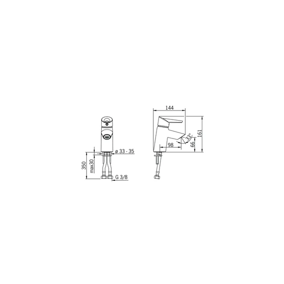 Смеситель с аэратором и донным клапаном для умывальника Oras Optima, изображение [1] фото