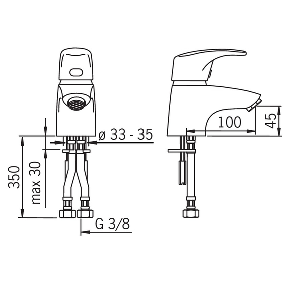 Смеситель для умывальника Oras Solina, изображение [1] фото
