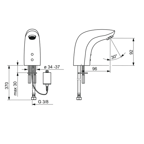 Robinete fără contact pentru chiuvetă Oras Electra, 3 image