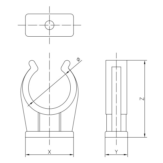 Clips simplu 16-18 mm (set de 100 buc) Tia, 4 image