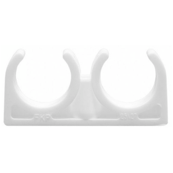 Clips dublu pentru țevi d.20 Valfex (600/150)