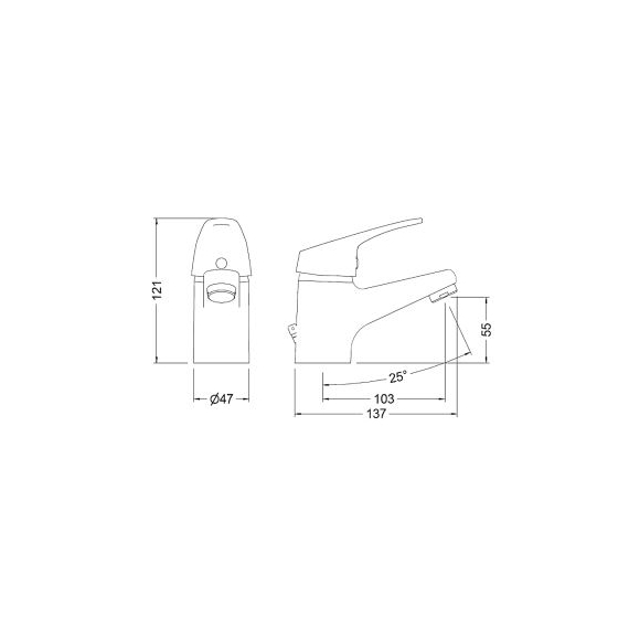 Baterie pentru lavoar Genebre GE2, 3 image