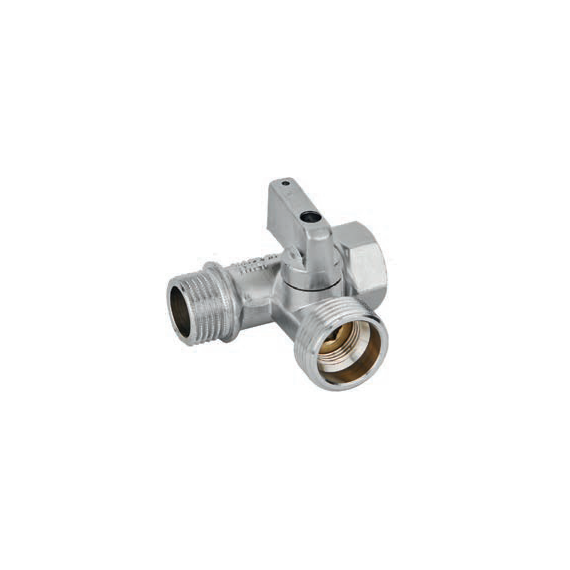 Кран для стиральной машины 1/2"x3/4"1/2'' (проход) Bugatti, изображение [1] фото