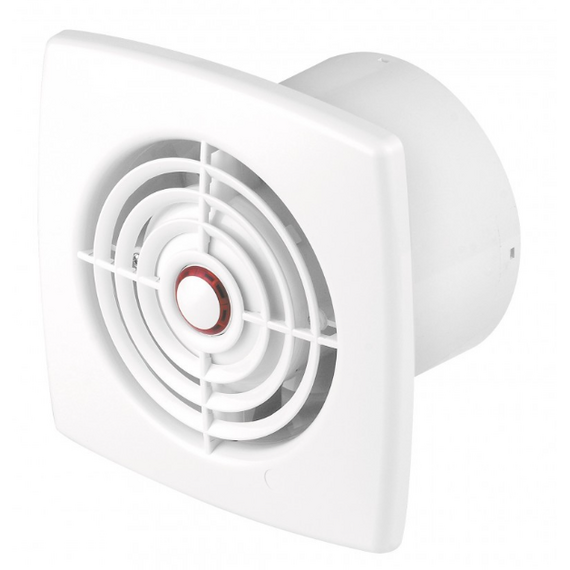 Осевой вытяжной вентилятор с датчиком и таймером Awenta RETIS WR100H D100 White фото