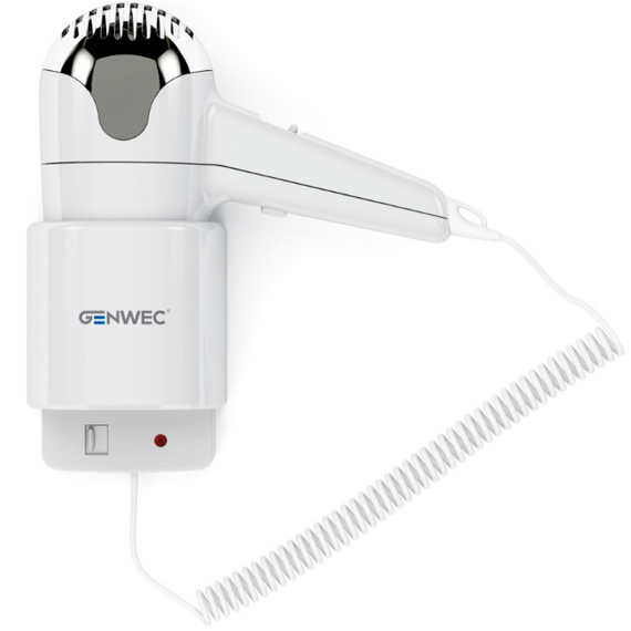 Uscător de păr alb, 2 viteze, 1200W GENWEC