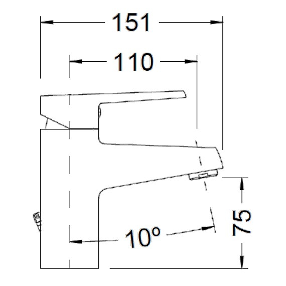 Baterie pentru lavoar Genebre Kelogik Cold Start, 2 image