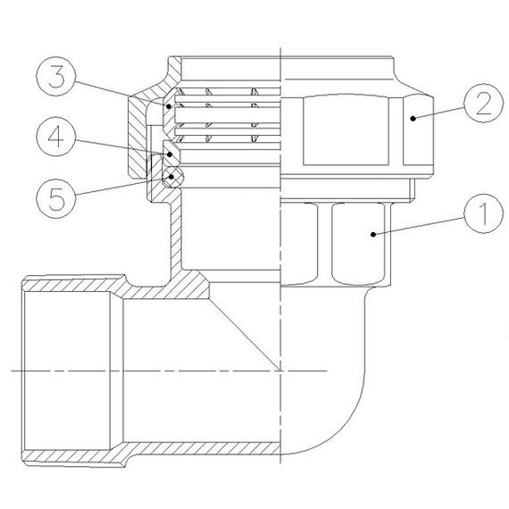 Угол  32х1 М RAC-GE Genebre, изображение [1] фото