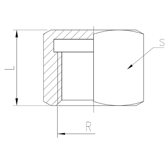 Заглушка нержавейка 1/2 F Genebre, изображение [1] фото
