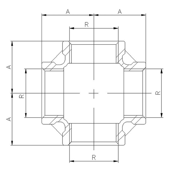 Cruce inox 1/2 Genebre, 3 image