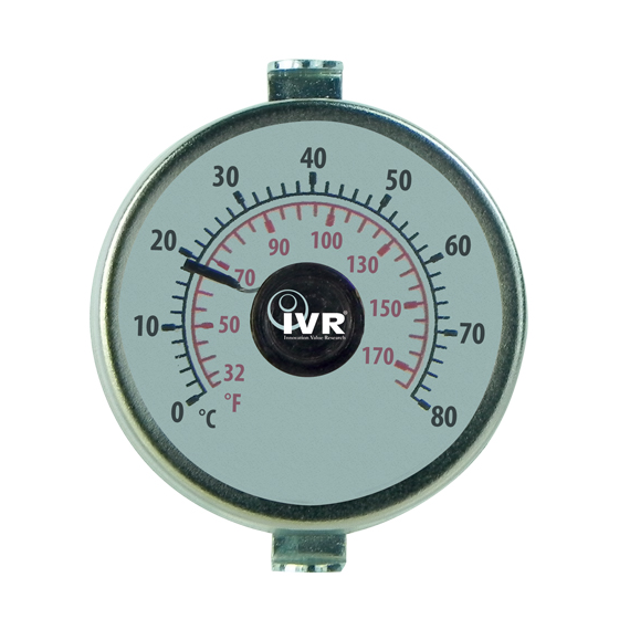 Термометр контактный для коллекторов д.40 0-120C IVR фото