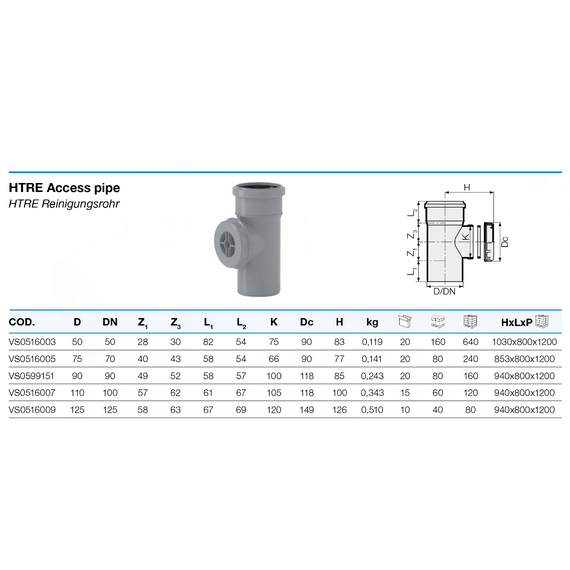 Ревизия д. 110 HTRE Valsir, изображение [1] фото