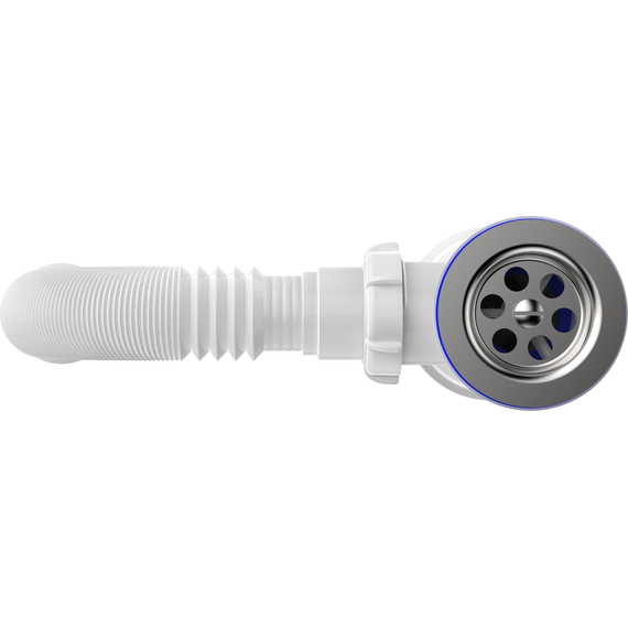 Сифон для кухни 1 1/2" х 40 с гибкой трубой 40х50, Aquant, изображение [1] фото