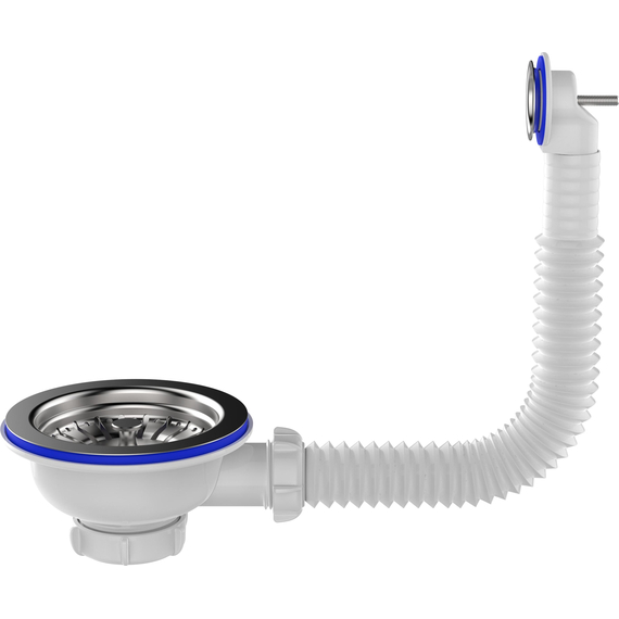 Declansare pentru chiuveta de 3 1/2'' cu carcasă circulară verticală albă, Aquant, 8 image