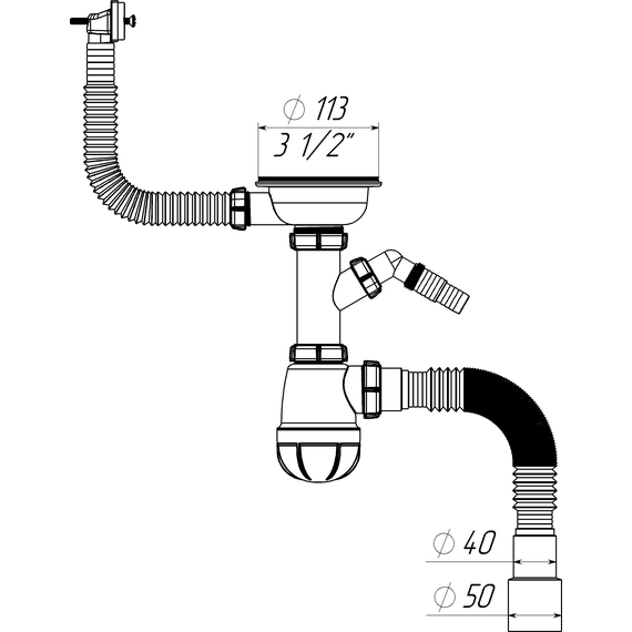 Sifon pentru chiuvetă, 2 image