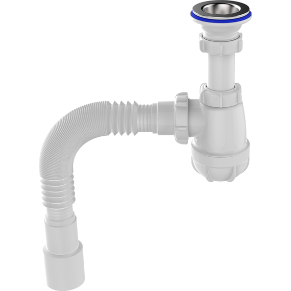 Sifon pentru lavoar 1 1/4" x 40 cu țeavă flexibilă 40x40/50, Aquant, 8 image