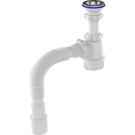 Sifon pentru lavoar 1 1/4" x 40 cu țeavă flexibilă 40x40/50, Aquant