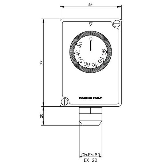 Termostat reglabil submersibil ICMA, 3 image