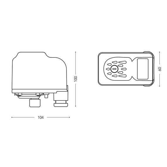 Реле давления PM/5 (1-5 бар) 1/4 F (220V) с шкалой и вращающейся гайкой Italtecnica, изображение [1] фото
