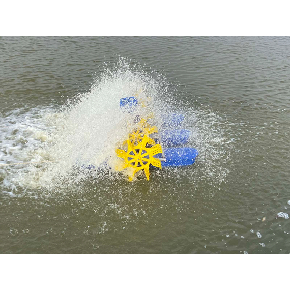 Колесный 4-х лопастный аэратор для водоема HT-Y-1.5 220V 1.5kW KUBBER, 7 image