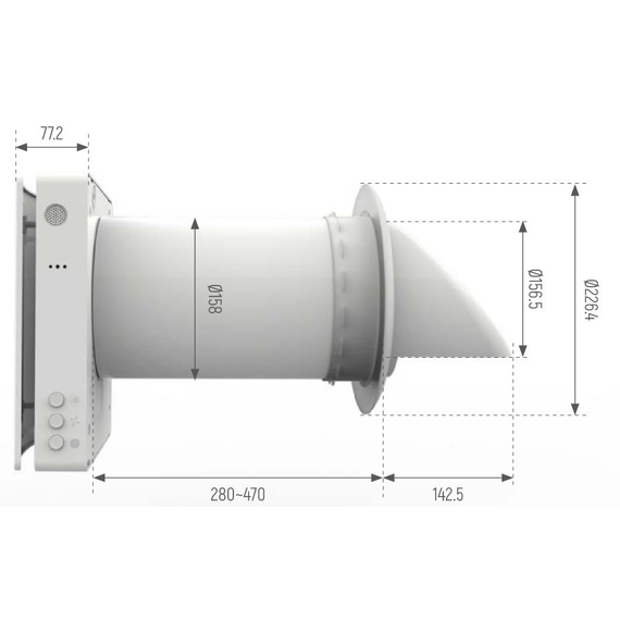 Рекуператор тепла PRO Wi-Fi d.158, изображение [1] фото
