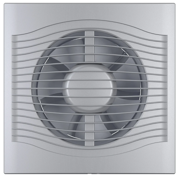 Ventilator evacuare design cu supapa VentEurope ELEGIA 125 BD D125 Gray Metal