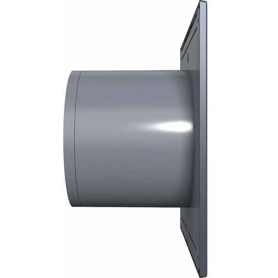 Дизайнерский вытяжной вентилятор с обратным клапаном VentEurope ELEGIA 100 BD Dark Gray Metal D100, изображение [1] фото