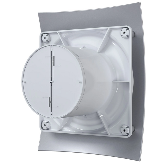 Ventilator evacuare design cu supapa VentEurope FRESH 100 BD Gray Metal, 4 image