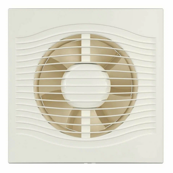 Ventilator evacuare design cu supapa VentEurope ELEGIA 100 BD D100 Ivory, 2 image