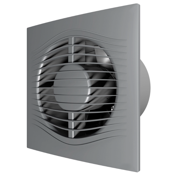 Ventilator evacuare design cu supapa VentEurope ELEGIA 125 BD D125 Gray Metal, 5 image