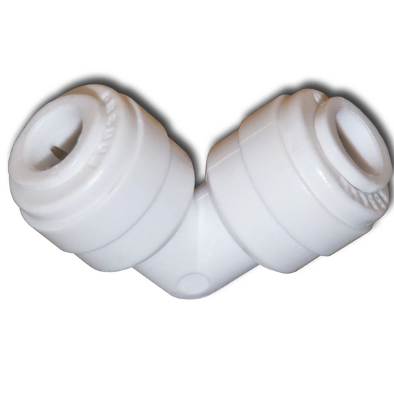 Отвод пластиковый соединительный 1/4''x1/4'' (для обратного осмоса) FF USTM, изображение [1] фото