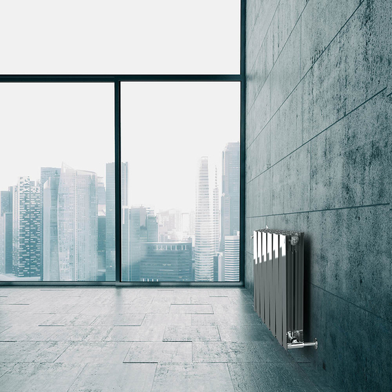 Radiator bimetalic Royal Thermo PianoForte 500 Silver Satin, 3 image