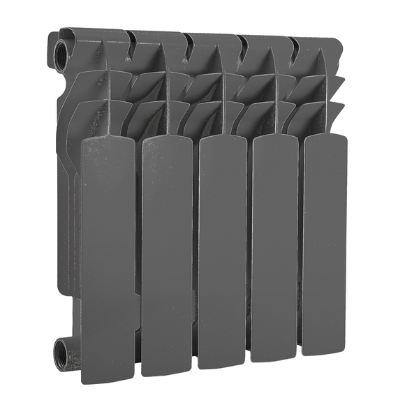 Биметаллический радиатор KUBBER KUB-350B/100 Black, изображение [1] фото