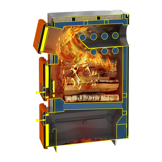 Cazan pe combustibil solid 36 kW TEPLODAR Kupper PRO 36 (2.0), 2 image