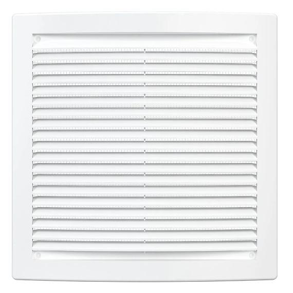 Grila de ventilație de evacuare din plastic ABS Era 1515РЦ 15x15 Alb