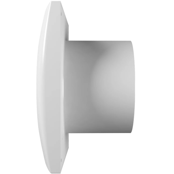 Осевой вытяжной вентилятор с клапаном, датчиком и таймером DICITI AURA 4C MRH D100 White, изображение [1] фото