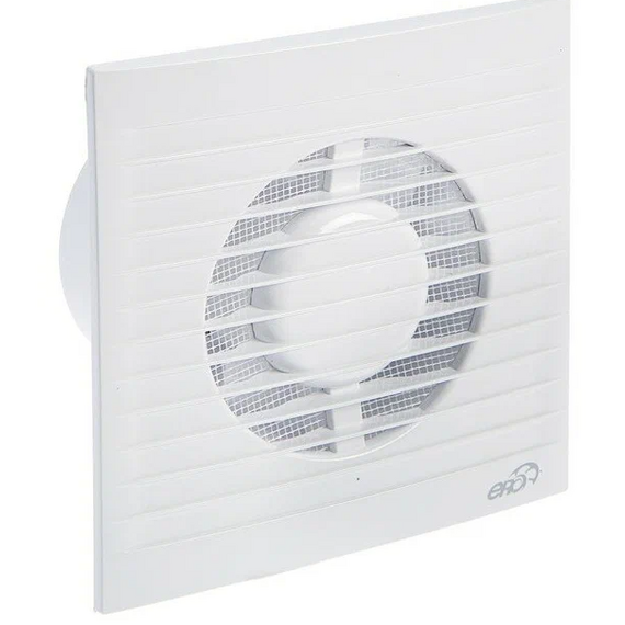 Ventilator de extracție axial cu clapetă și controler Era E 100 S C MRe Fusion Logic Alb, 5 image