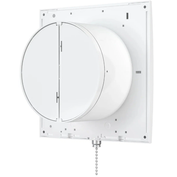 Осевой вытяжной вентилятор с обратным клапаном и шнурком ERA 5C-02 D125 White, изображение [1] фото