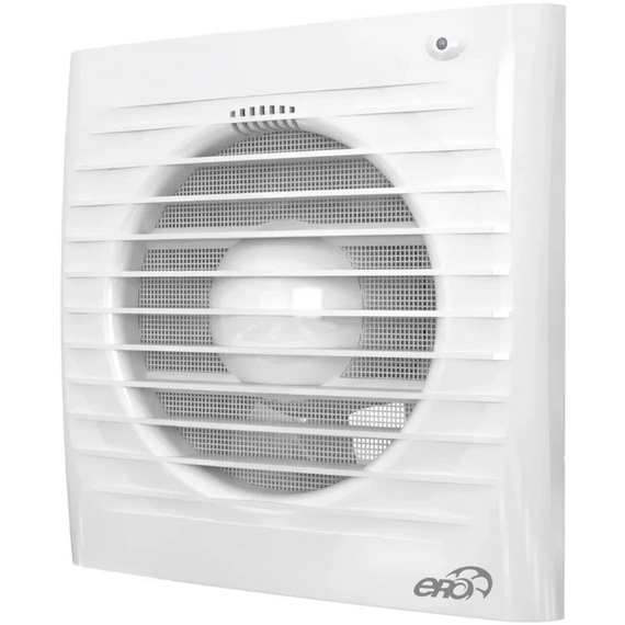 Ventilator de extracție axial cu viteză dublă, plasă și fotodetector ERA 4S ETF-03 Alb