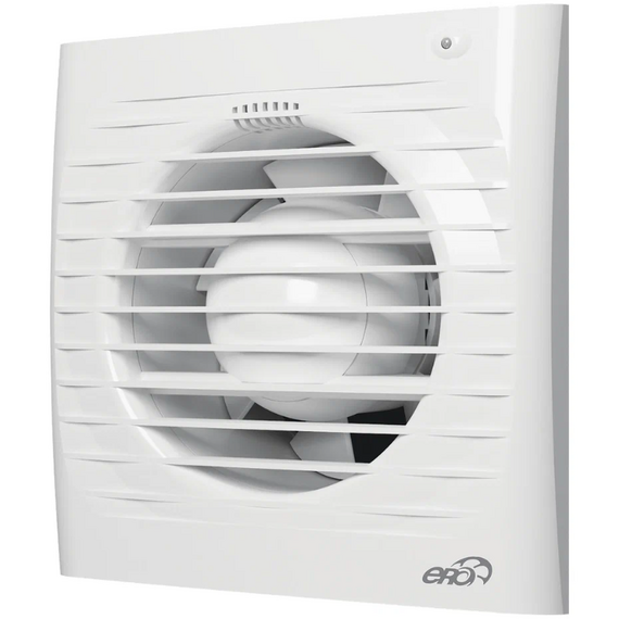 Ventilator axial de extracție cu clapetă de revenire și senzor de umiditate ERA 4C HT Era D100 alb