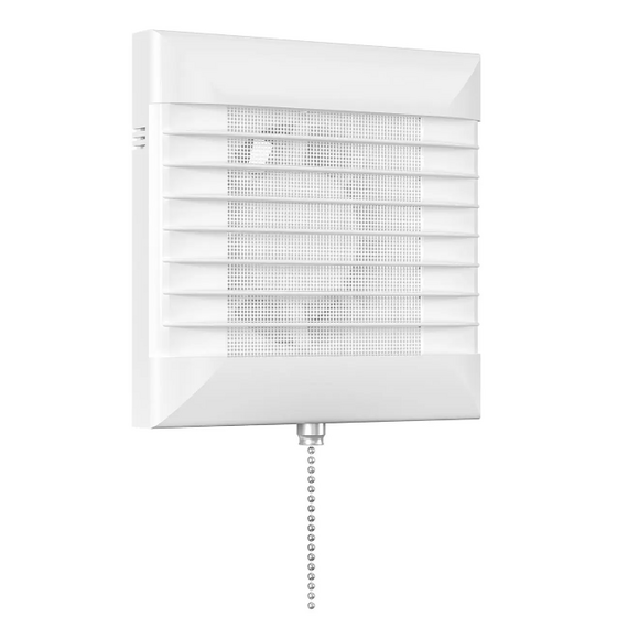 Осевой вытяжной вентилятор с выключателем и сеткой ERA EURO 4S-02 D100 White, изображение [1] фото