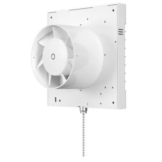 Осевой вытяжной вентилятор с выключателем и сеткой ERA EURO 4S-02 D100 White, изображение [1] фото