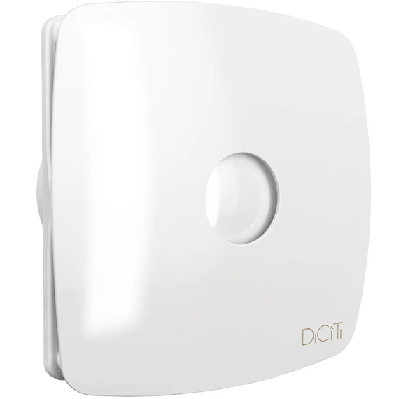 Осевой вытяжной вентилятор с обратным клапаном DICITI RIO 4C D100 White, изображение [1] фото