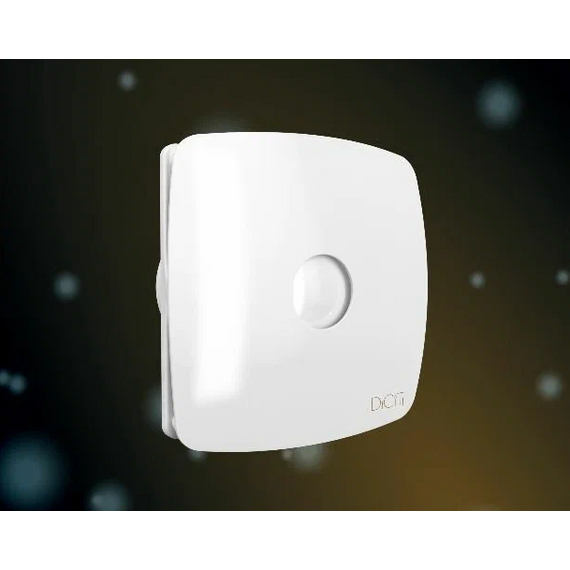 Осевой вытяжной вентилятор с обратным клапаном DICITI RIO 4C D100 White, изображение [1] фото