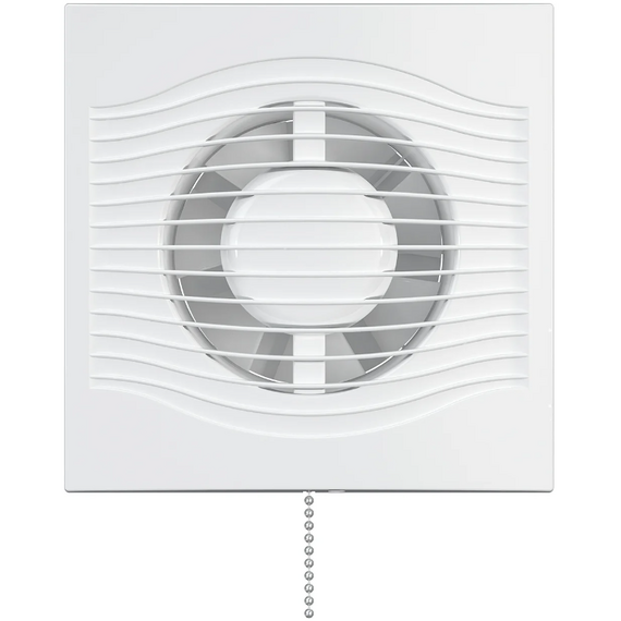 Ventilator de extracție axial cu senzor, clapetă și șnur DICITI SLIM 4C MRH-02 Alb